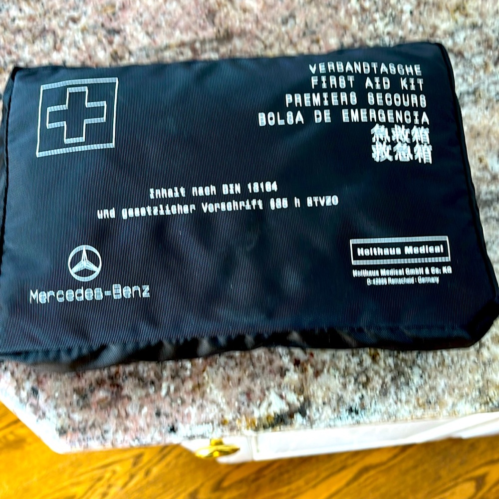 Mercedes Benz brand new first aid kit.